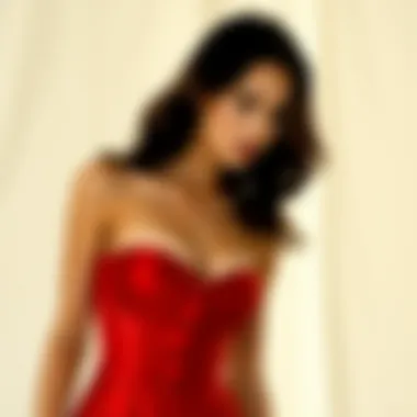 Magnificent The Allure of the Red Bustier Corset Top: Fashion's Timeless Statement