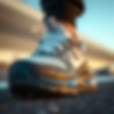 Detailed examination of the breathable mesh upper of the Nike Air Max Torch 4