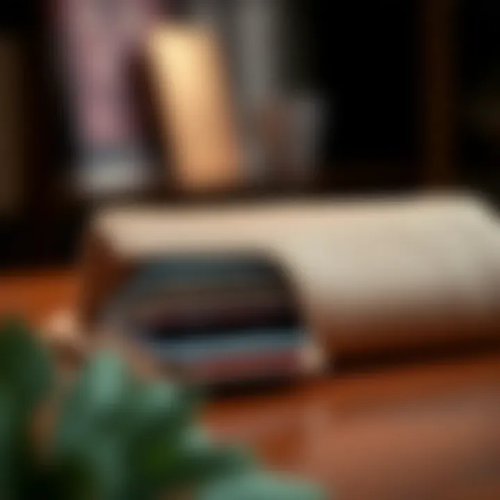 Elegant wallet showcasing various credit card slots