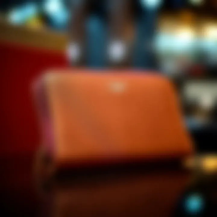 Stylish wallet with a luxurious finish