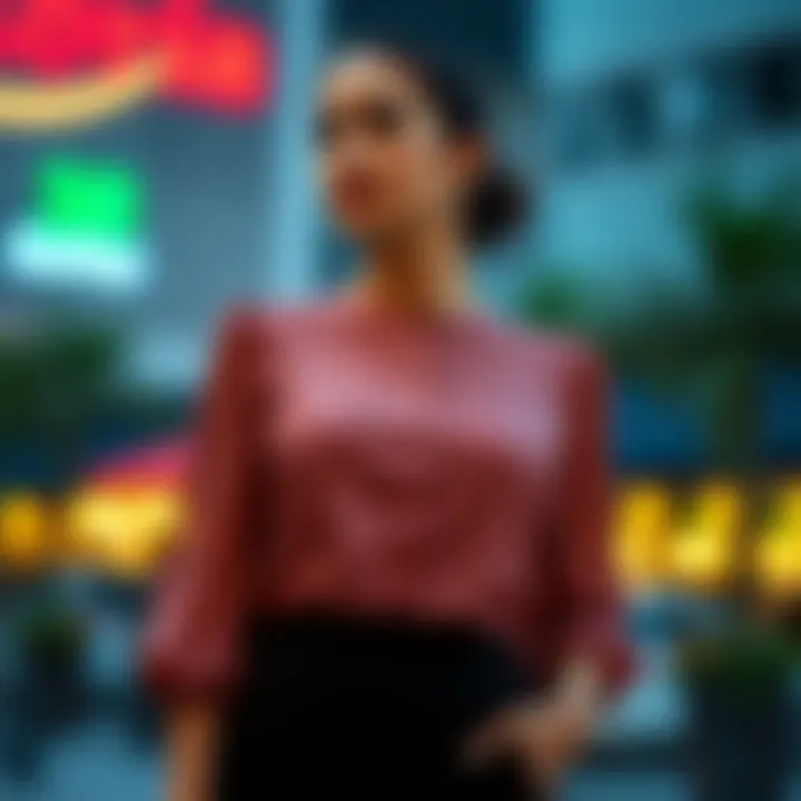 Elegant blouse with flattering silhouette