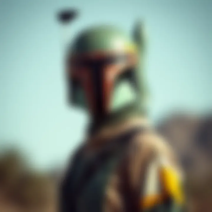 Fashion designs featuring Boba Fett fabric in unique styles