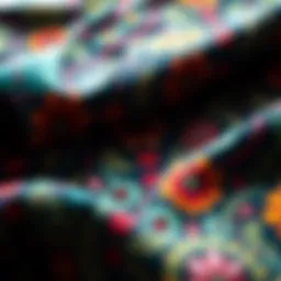 Vibrant Boba Fett fabric showcasing intricate patterns