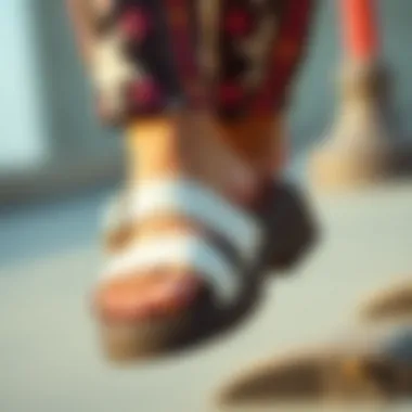 Fashion trends featuring chunky slide sandals