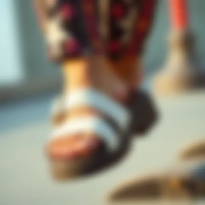 Fashion trends featuring chunky slide sandals