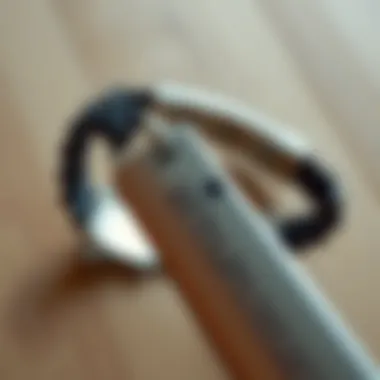 Close-up of a custom engraved bracelet displaying vital medical information