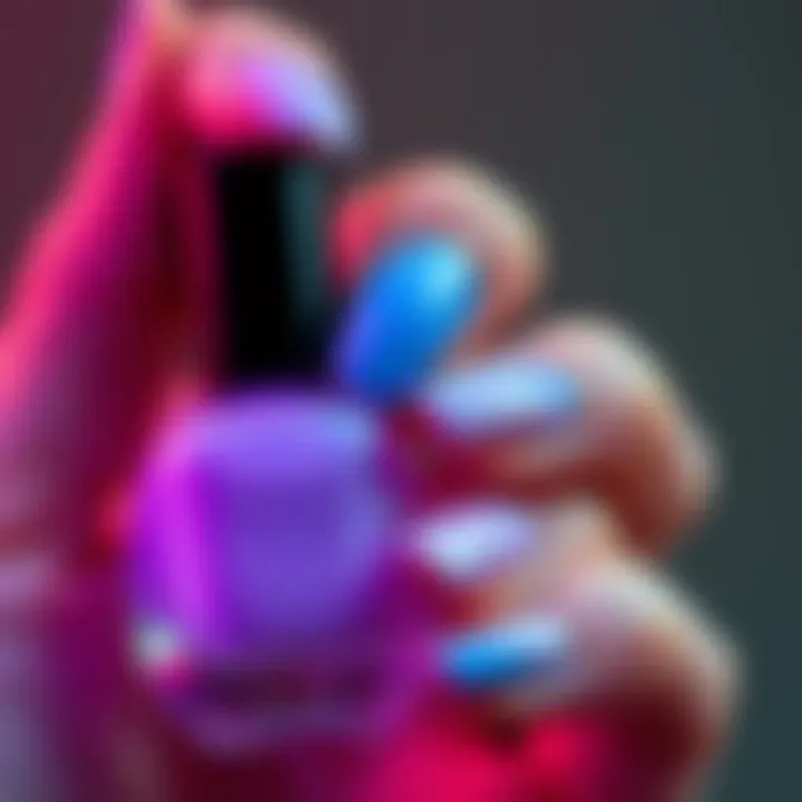 Scientific Insights into Color Changing Nail Polish Artistic representation of scientific principles behind thermochromic technology