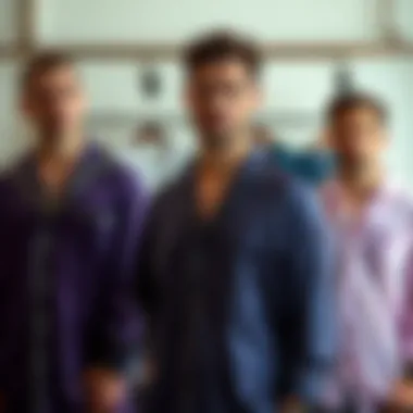 A stylish array of nightshirt designs in various colors