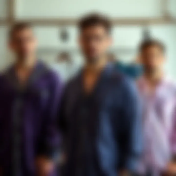 A stylish array of nightshirt designs in various colors