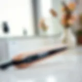 Compact mini hair straightener showcasing sleek design