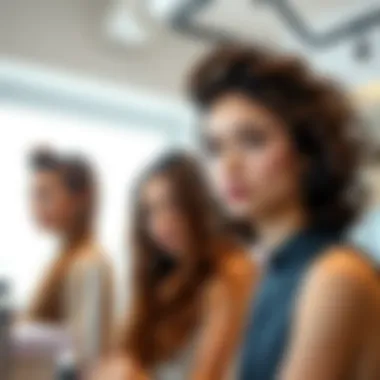 Styling Across Different Hair Types Diverse hair types styled with mini straighteners and curlers