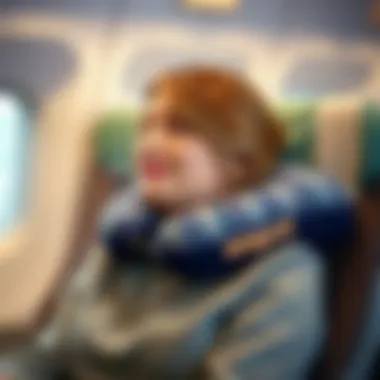 Ergonomic stuffable travel pillow design for neck support