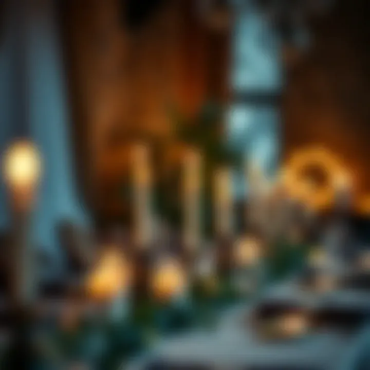 Atmospheric Lighting with Candles Atmospheric lighting with candles and ambient decor