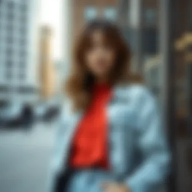 Layering Techniques for the Modern Wardrobe Fashionable layering with a cropped jean jacket