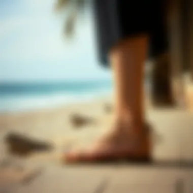 Cultural Significance of Fishnet Sandals An artistic representation of the cultural journey of fishnet sandals