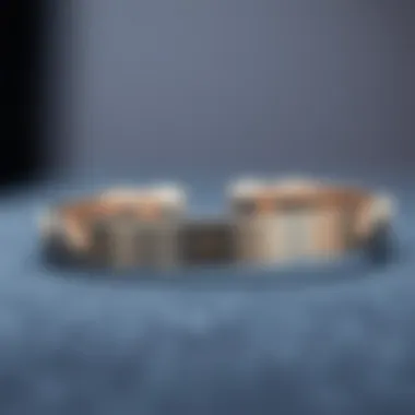 Elegant custom engraved medical bracelet showcasing modern design