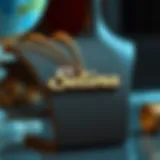 Elegant custom stainless steel name necklace displayed on a jewelry stand