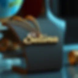 Elegant custom stainless steel name necklace displayed on a jewelry stand