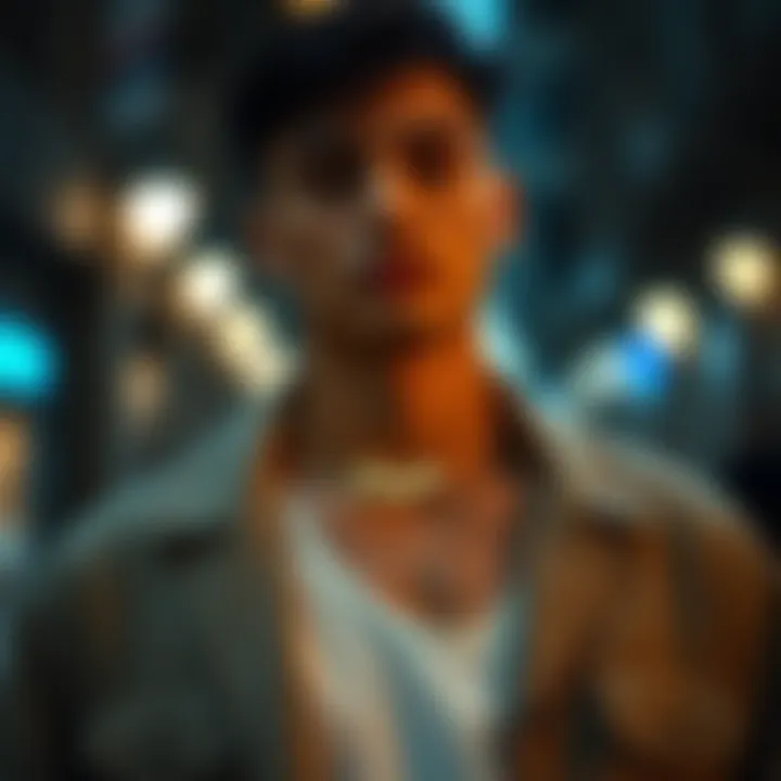 Personal Style Elevated with Name Necklaces A stylish individual showcasing a personalized name necklace in a modern outfit