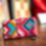 Colorful and Fashion-Forward Wallet Design Stylish wallet showcasing vibrant colors and patterns
