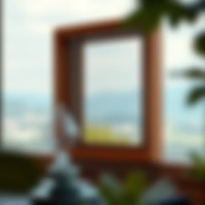 Elegant wooden 11x14 picture frame showcasing a landscape