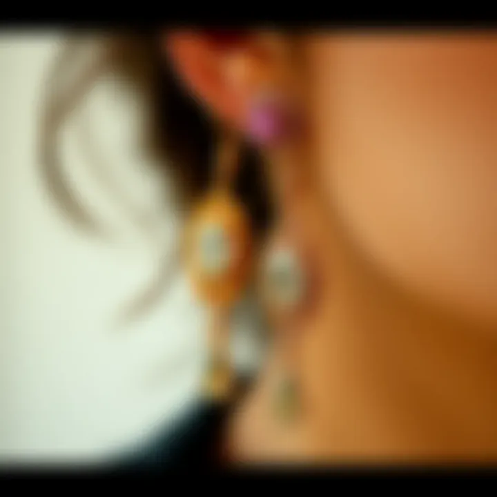 Personalized earrings featuring custom designs that reflect individual style