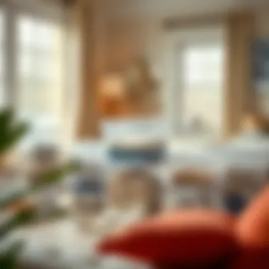 Eco-friendly crystal clear storage containers in a chic interior setting