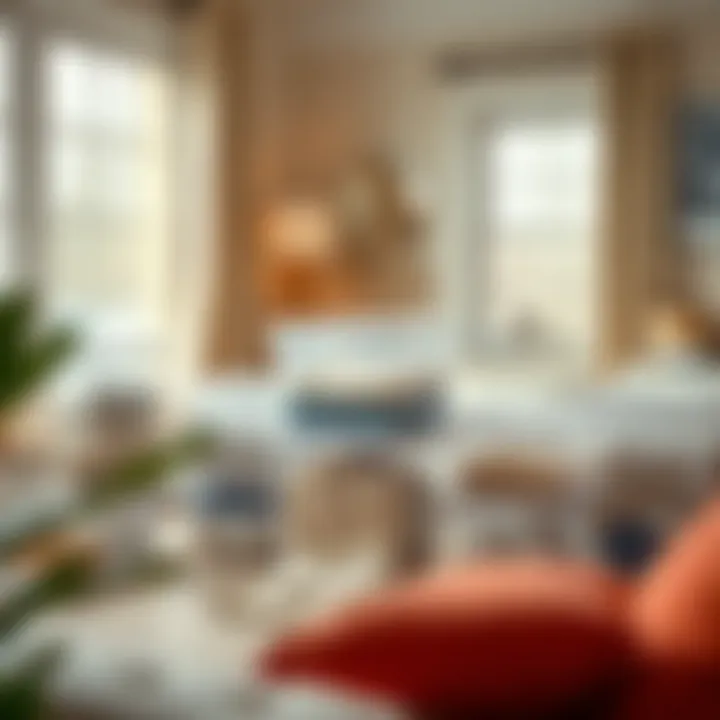 Eco-friendly crystal clear storage containers in a chic interior setting