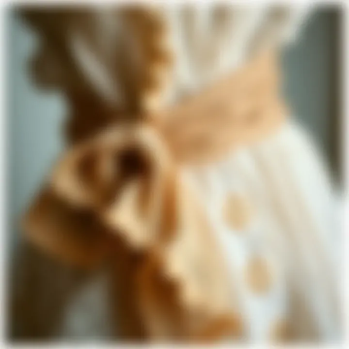 Fashion design incorporating burlap lace ribbon into garments