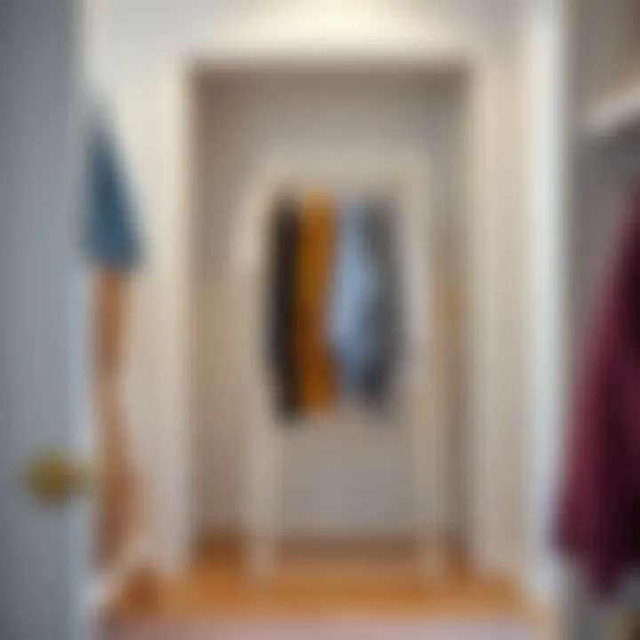 Compact expandable drying rack in a small space