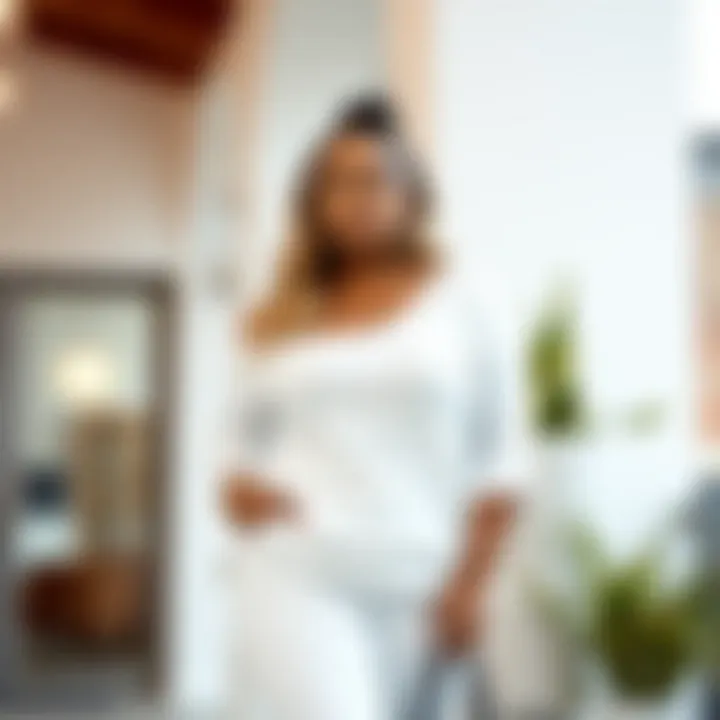 Casual all-white ensemble featuring comfortable fabrics