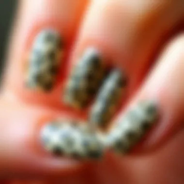 Innovative Application Techniques for Nail Decals Creative application of animal print nail decals on a stylish manicure