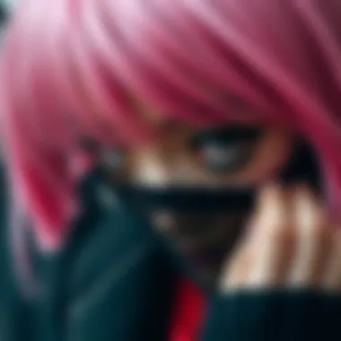 Transformative Power of Anime Eyelashes in Cosplay A character transformation with striking anime cosplay eyelashes enhancing the overall look