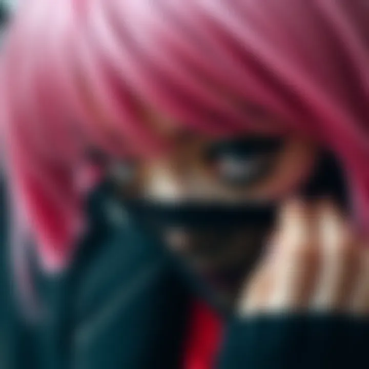 Transformative Power of Anime Eyelashes in Cosplay A character transformation with striking anime cosplay eyelashes enhancing the overall look