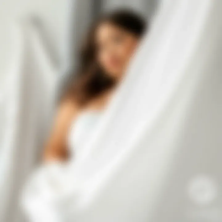 Sustainability in Fashion Choices Sustainable fabric swatches with white color variations