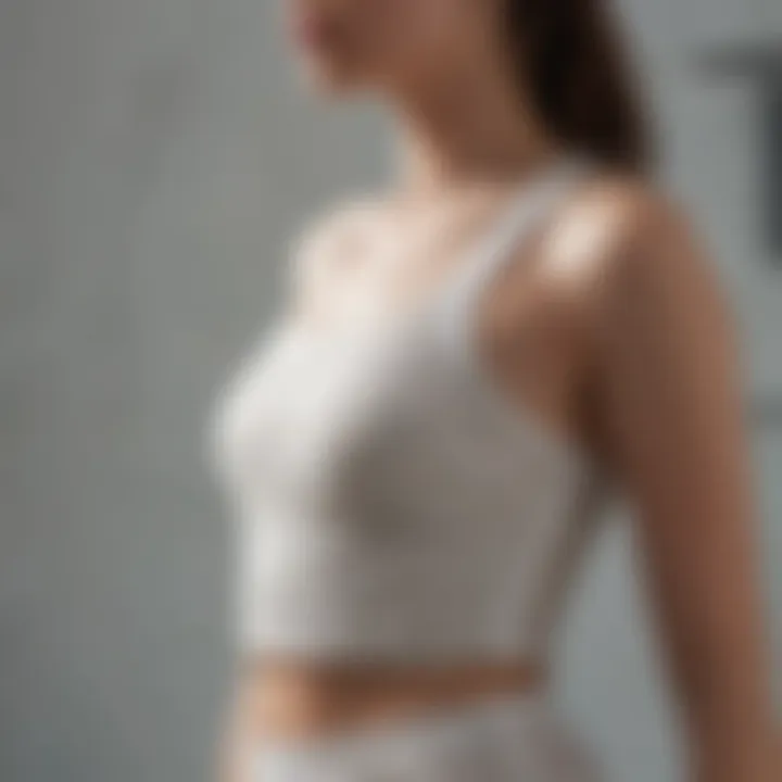 Sustainable materials used in the production of bandage crop tops