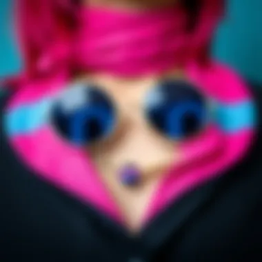 A vibrant collection of accessories showcasing the bisexual flag