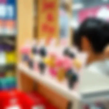 Fashionable display of BT21 hair clips