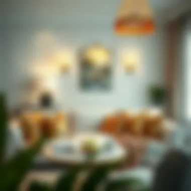 Elegant living room featuring champagne pillow covers as decor highlights