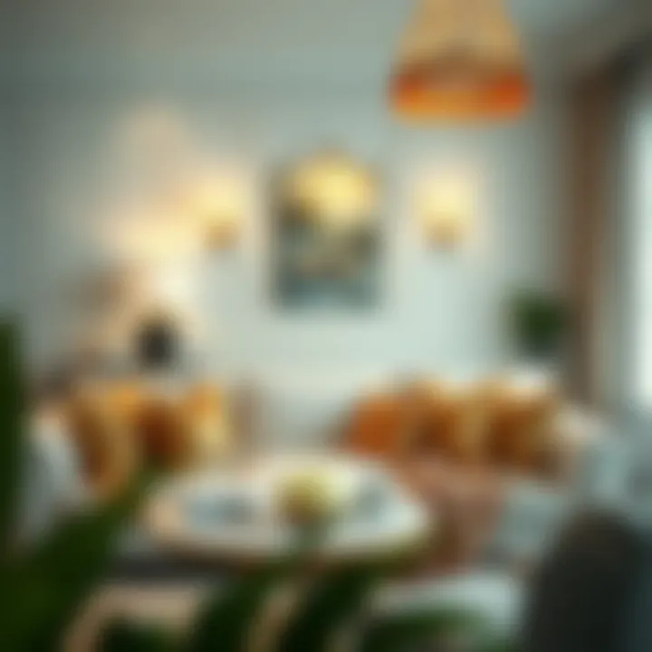 Elegant living room featuring champagne pillow covers as decor highlights