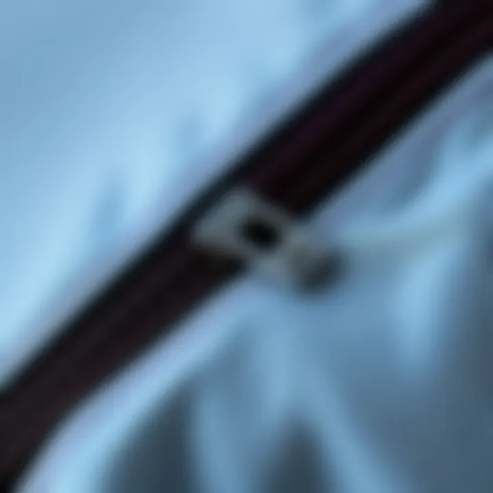 High-Quality Zipper Design Close-up of a zipper on a fabric storage bag showcasing its durability and design.