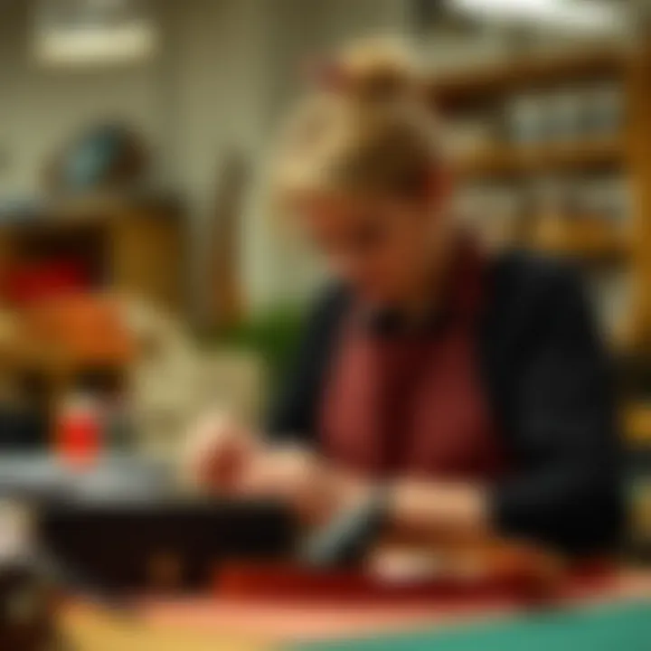 Artisan at work crafting a Coach Marlie Bag