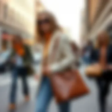 Stylish Coach Marlie Bag displayed with various outfit combinations