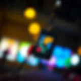 A stylish crossbody nylon patch phone lanyard showcasing vibrant colors and unique designs