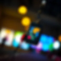 A stylish crossbody nylon patch phone lanyard showcasing vibrant colors and unique designs