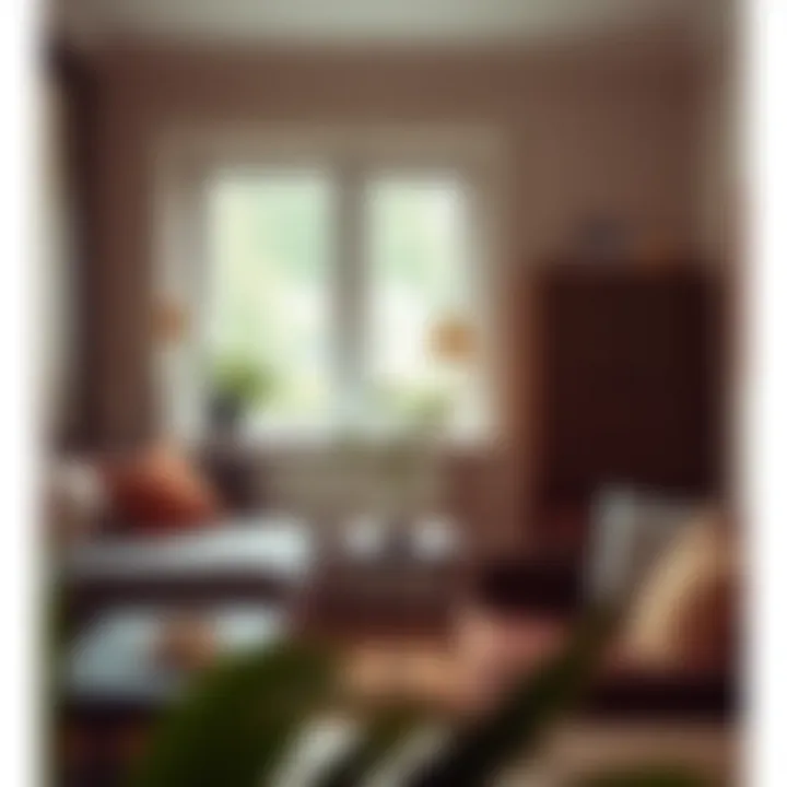 Cozy Interior with Sticker-Enhanced Furniture A cozy interior featuring furniture enhanced with decorative stickers