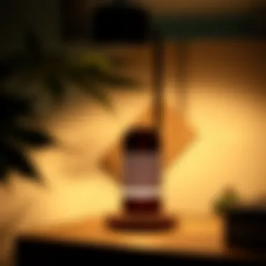 Minimalistic Night Light for Modern Decor Stylish minimalistic table night light enhancing modern decor