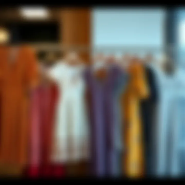 Diverse Styles of Mid-Length Dresses Different styles of mid-length dresses displayed together