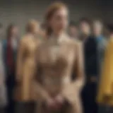A collage of vintage fashion styles juxtaposed with modern outfits.