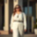 A stylish fit and flare pants outfit showcasing versatility